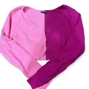 Colorblock Pink Sweater